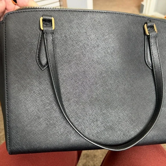 Tory Burch Black Leather Shoulder Bag - Picture 4 of 7
